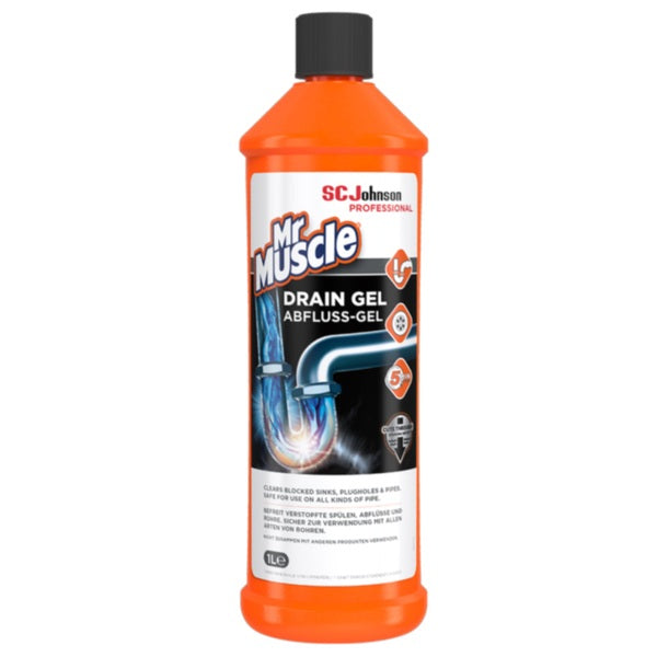 Mr Muscle Kitchen & Bathroom Drain Gel 1L (Case of 6)