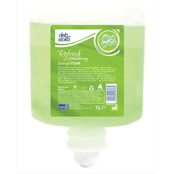 Deb Refresh Energie Foam Wash 1L (Case of 6)